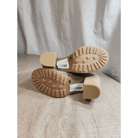 Lucky Brand Women's Size 8 M Cut Laser Leather Ankle Boots Booties (646) - Picture 8 of 8